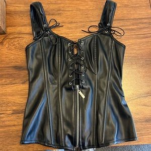 Leather corset
